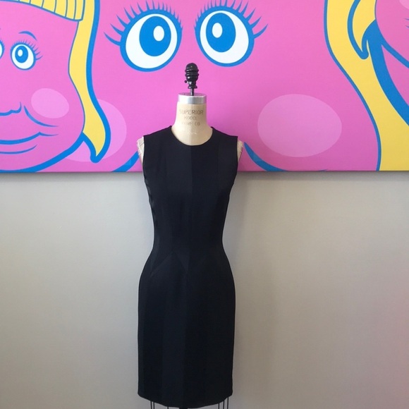 Moschino Cheap Chic Black Satin Panel Dress